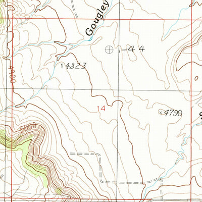 United States Geological Survey Gougley Creek, MT (1985, 24000-Scale) digital map