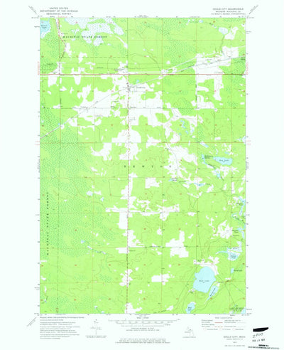 United States Geological Survey Gould City, MI (1973, 24000-Scale) digital map