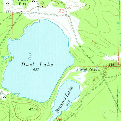 United States Geological Survey Gould City, MI (1973, 24000-Scale) digital map