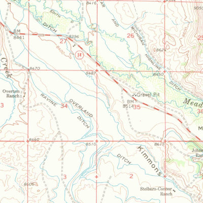 United States Geological Survey Gould, CO (1956, 62500-Scale) digital map