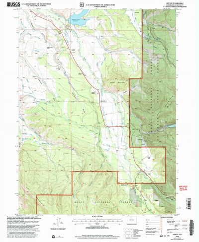 United States Geological Survey Gould, CO (2000, 24000-Scale) digital map