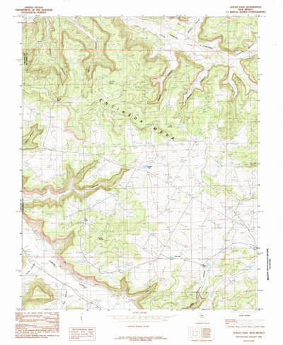 United States Geological Survey Gould Pass, NM (1985, 24000-Scale) digital map