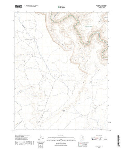 United States Geological Survey Goulding NE, UT (2023, 24000-Scale) digital map