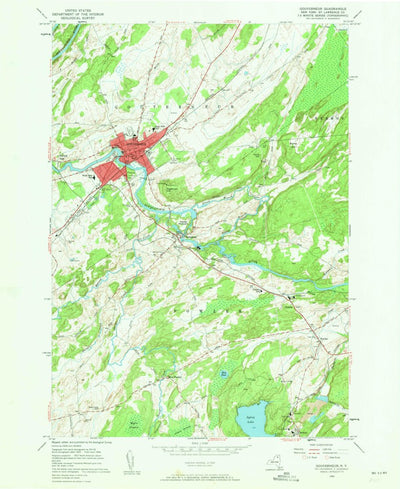 United States Geological Survey Gouverneur, NY (1956, 24000-Scale) digital map