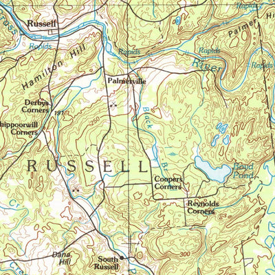 United States Geological Survey Gouverneur, NY (1985, 100000-Scale) digital map