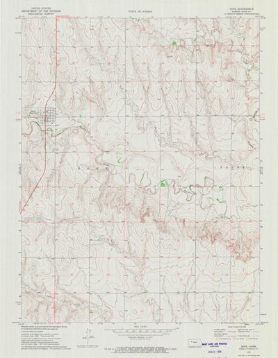 Gove, KS (1972, 24000-Scale) Map by United States Geological Survey ...