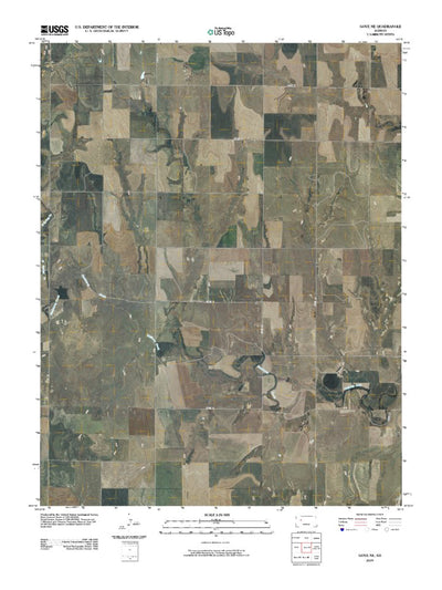 United States Geological Survey Gove NE, KS (2009, 24000-Scale) digital map