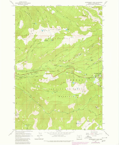 United States Geological Survey Government Camp, OR (1980, 24000-Scale) digital map
