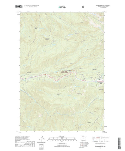 United States Geological Survey Government Camp, OR (2020, 24000-Scale) digital map