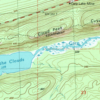 United States Geological Survey Government Peak, MI (1981, 24000-Scale) digital map