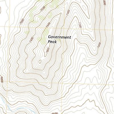 United States Geological Survey Government Peak, NV (2021, 24000-Scale) digital map