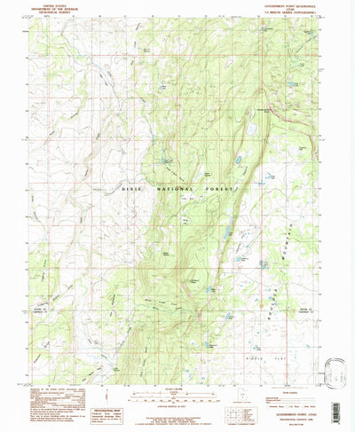 United States Geological Survey Government Point, UT (1985, 24000-Scale) digital map