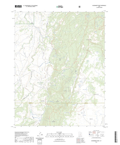United States Geological Survey Government Point, UT (2023, 24000-Scale) digital map