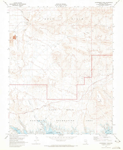 United States Geological Survey Government Wash, NV (1970, 24000-Scale) digital map