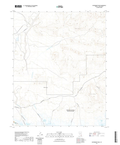 United States Geological Survey Government Wash, NV (2021, 24000-Scale) digital map