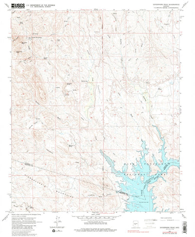 United States Geological Survey Governors Peak, AZ (1964, 24000-Scale) digital map