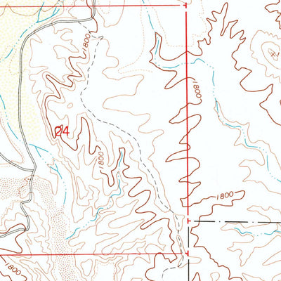 United States Geological Survey Governors Peak, AZ (1964, 24000-Scale) digital map