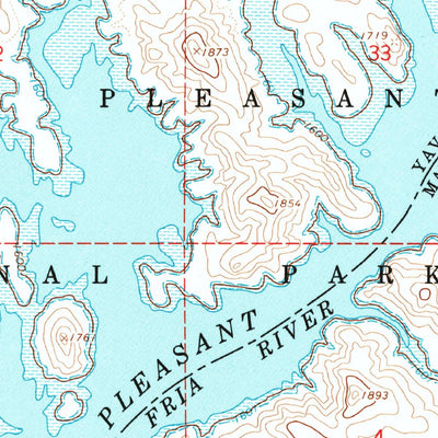 United States Geological Survey Governors Peak, AZ (1964, 24000-Scale) digital map