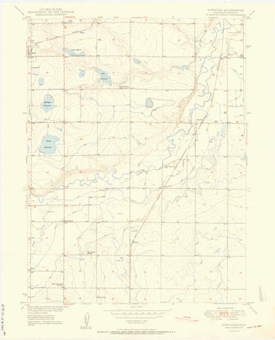 United States Geological Survey Gowanda, CO (1950, 24000-Scale) digital map
