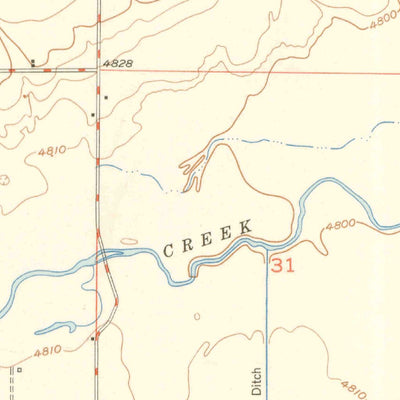 United States Geological Survey Gowanda, CO (1950, 24000-Scale) digital map