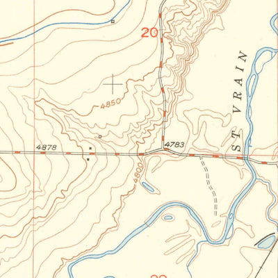 United States Geological Survey Gowanda, CO (1950, 24000-Scale) digital map