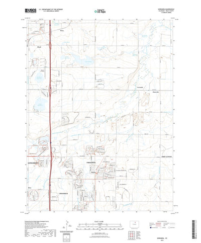 United States Geological Survey Gowanda, CO (2022, 24000-Scale) digital map