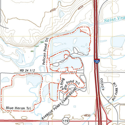 United States Geological Survey Gowanda, CO (2022, 24000-Scale) digital map