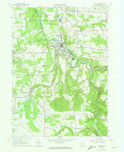 United States Geological Survey Gowanda, NY (1963, 24000-Scale) digital map