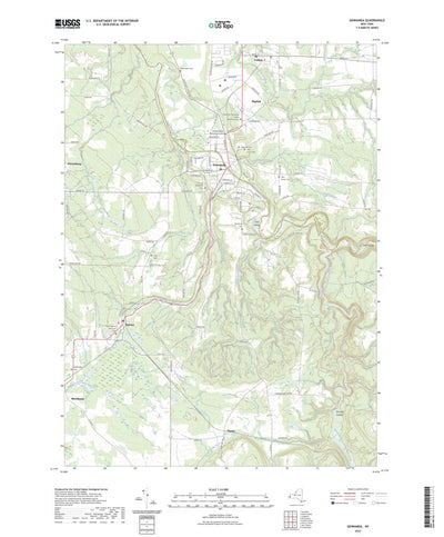 United States Geological Survey Gowanda, NY (2023, 24000-Scale) digital map