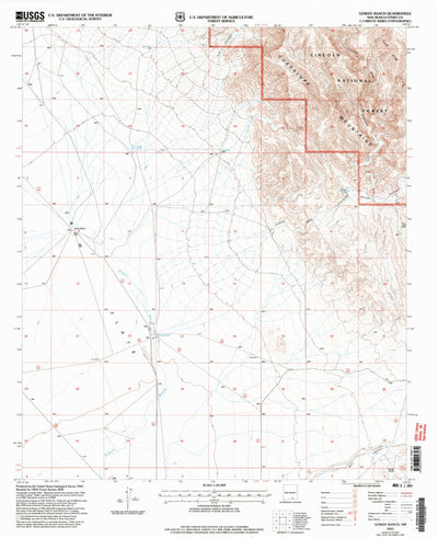 United States Geological Survey Gowdy Ranch, NM (2001, 24000-Scale) digital map