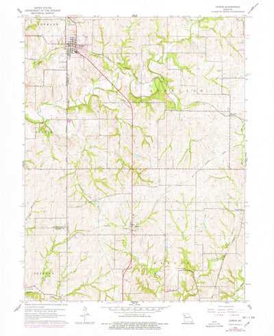 United States Geological Survey Gower, MO (1961, 24000-Scale) digital map