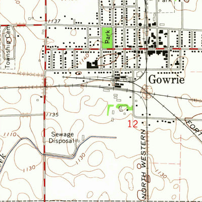 United States Geological Survey Gowrie, IA (1965, 24000-Scale) digital map