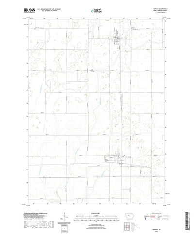 United States Geological Survey Gowrie, IA (2022, 24000-Scale) digital map