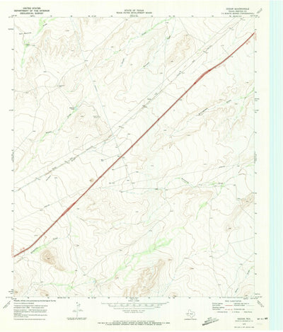 United States Geological Survey Gozar, TX (1970, 24000-Scale) digital map