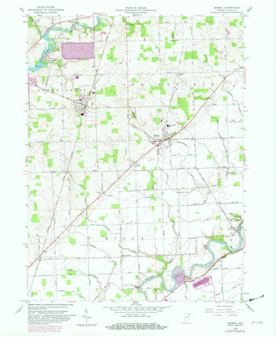 United States Geological Survey Grabill, IN (1958, 24000-Scale) digital map