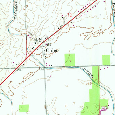 United States Geological Survey Grabill, IN (1958, 24000-Scale) digital map
