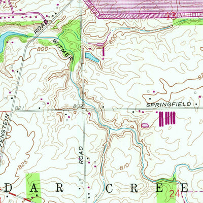 United States Geological Survey Grabill, IN (1958, 24000-Scale) digital map