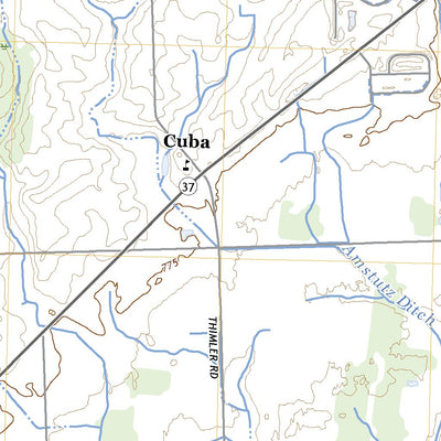 United States Geological Survey Grabill, IN (2022, 24000-Scale) digital map