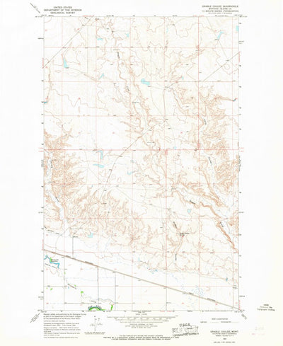 United States Geological Survey Grable Coulee, MT (1964, 24000-Scale) digital map