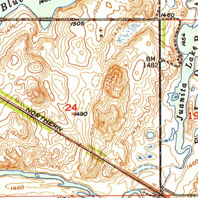 United States Geological Survey Grace City, ND (1949, 24000-Scale) digital map