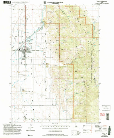 United States Geological Survey Grace, ID (2005, 24000-Scale) digital map