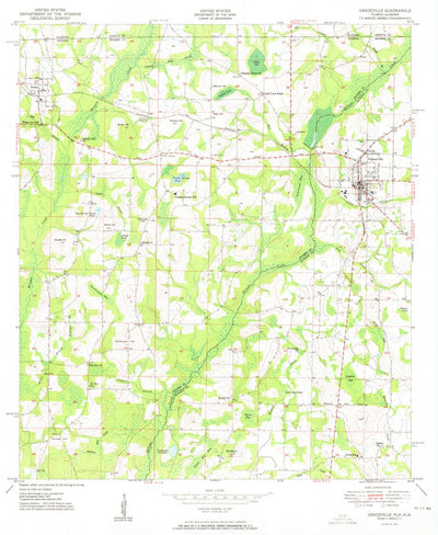 United States Geological Survey Graceville, FL-AL (1951, 24000-Scale) digital map