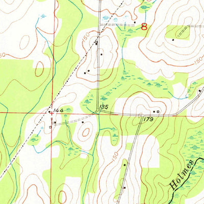 United States Geological Survey Graceville, FL-AL (1951, 24000-Scale) digital map