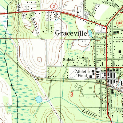 United States Geological Survey Graceville, FL-AL (1994, 24000-Scale) digital map