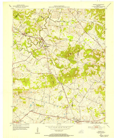 United States Geological Survey Gracey, KY (1953, 24000-Scale) digital map