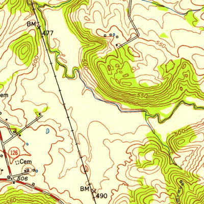United States Geological Survey Gracey, KY (1953, 24000-Scale) digital map