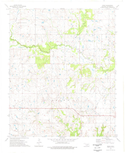 United States Geological Survey Grady, OK (1974, 24000-Scale) digital map