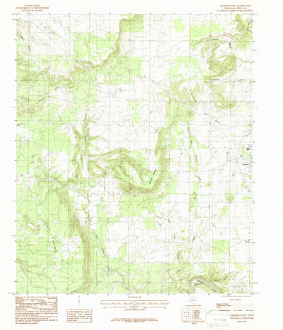 United States Geological Survey Graford West, TX (1984, 24000-Scale) digital map