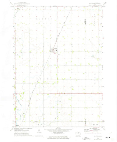 United States Geological Survey Grafton, IA (1972, 24000-Scale) digital map