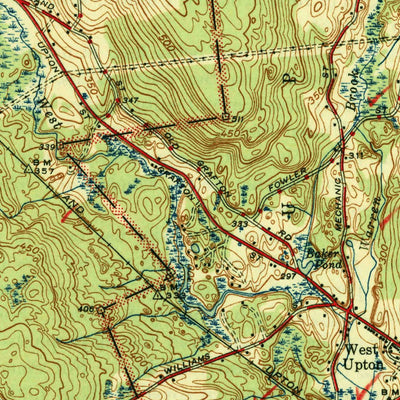 United States Geological Survey Grafton, MA (1944, 31680-Scale) digital map